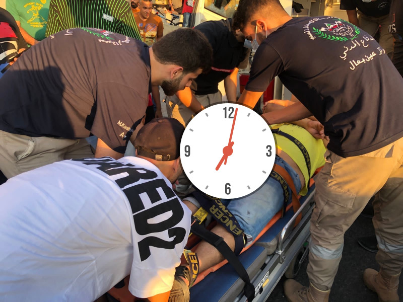 بالفيديو.. إصابات بحادث سير في عين بعال الجنوب