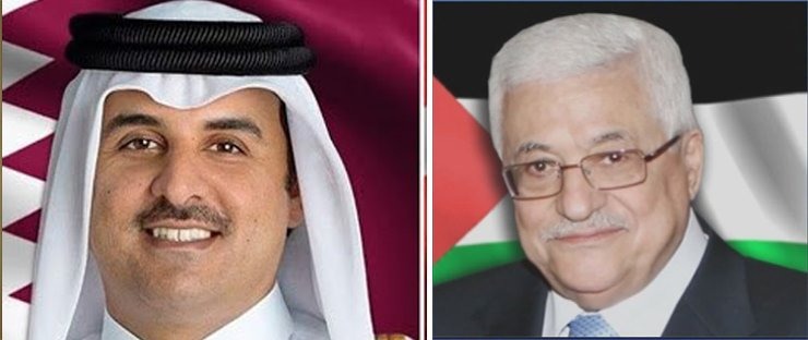 الرئيس عباس يجتمع مع أمير قطر على هامش قمة "سيكا"