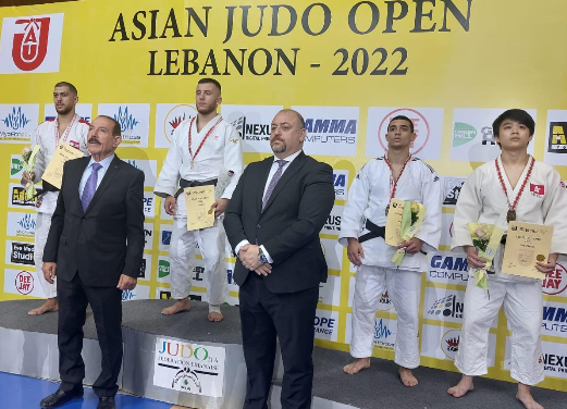 ميدالية فضية للبنان في بطولة آسيا للجودو