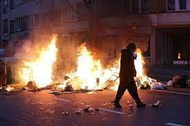 أعمال شغب في شوارع بروكسل بعد فوز المغرب على بلجيكا