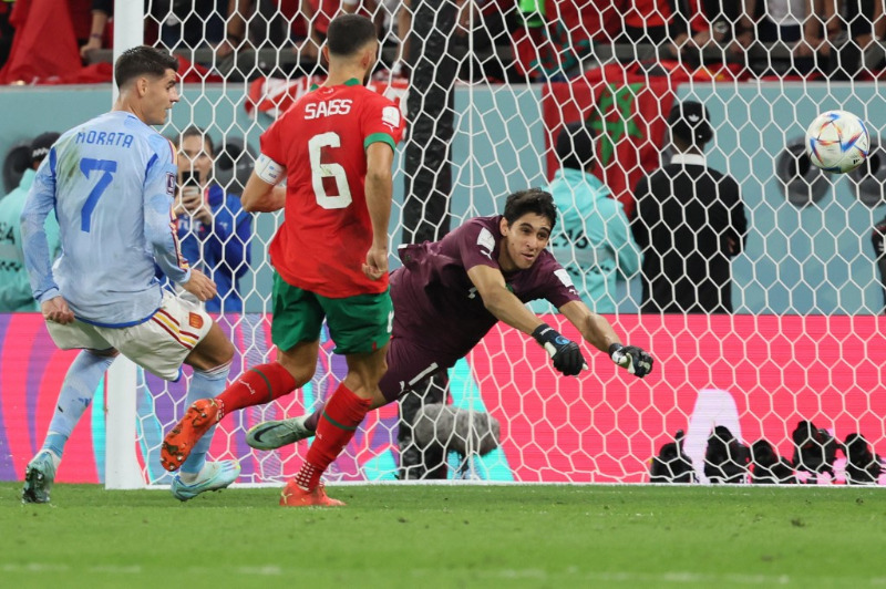 المغرب يفجر مفاجأة مدوية ويفوز على أسبانيا في مونديال قطر