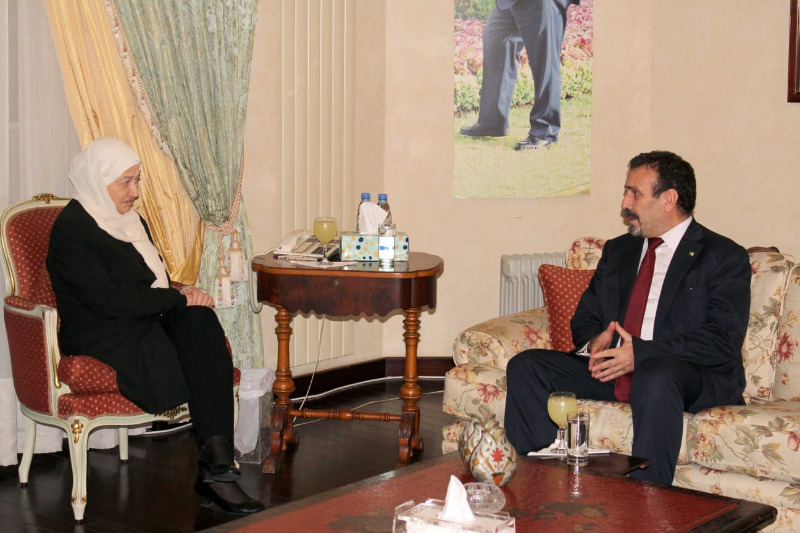 بهية الحريري تستقبل سفير الجزائر في لبنان في زيارة وداعية