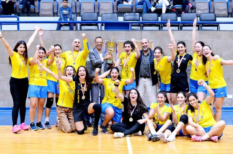 نادي 1875 يحرز لقب بطولة لبنان بكرة اليد فئة السيدات