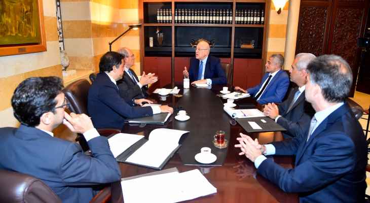 الرئيس ميقاتي يلتقي نواب حاكم مصرف لبنان الأربعة