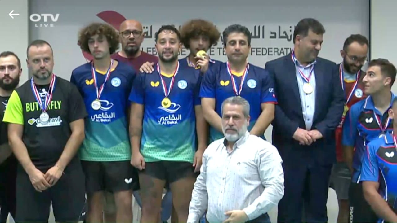 مدينة صيدا ممثلة بـ"نادي الأهلي"  تستعيد كأس لبنان للأندية بكرة الطاولة بفوز مستحق على "الرياضي -غزير "