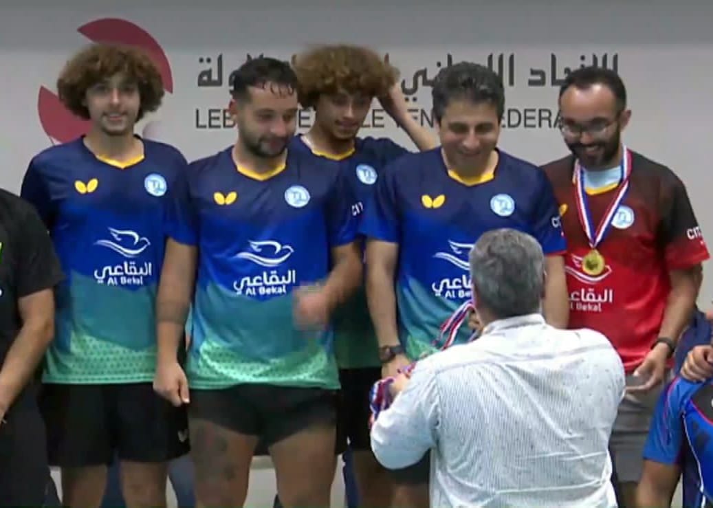 مدينة صيدا ممثلة بـ"نادي الأهلي"  تستعيد كأس لبنان للأندية بكرة الطاولة بفوز مستحق على "الرياضي -غزير "