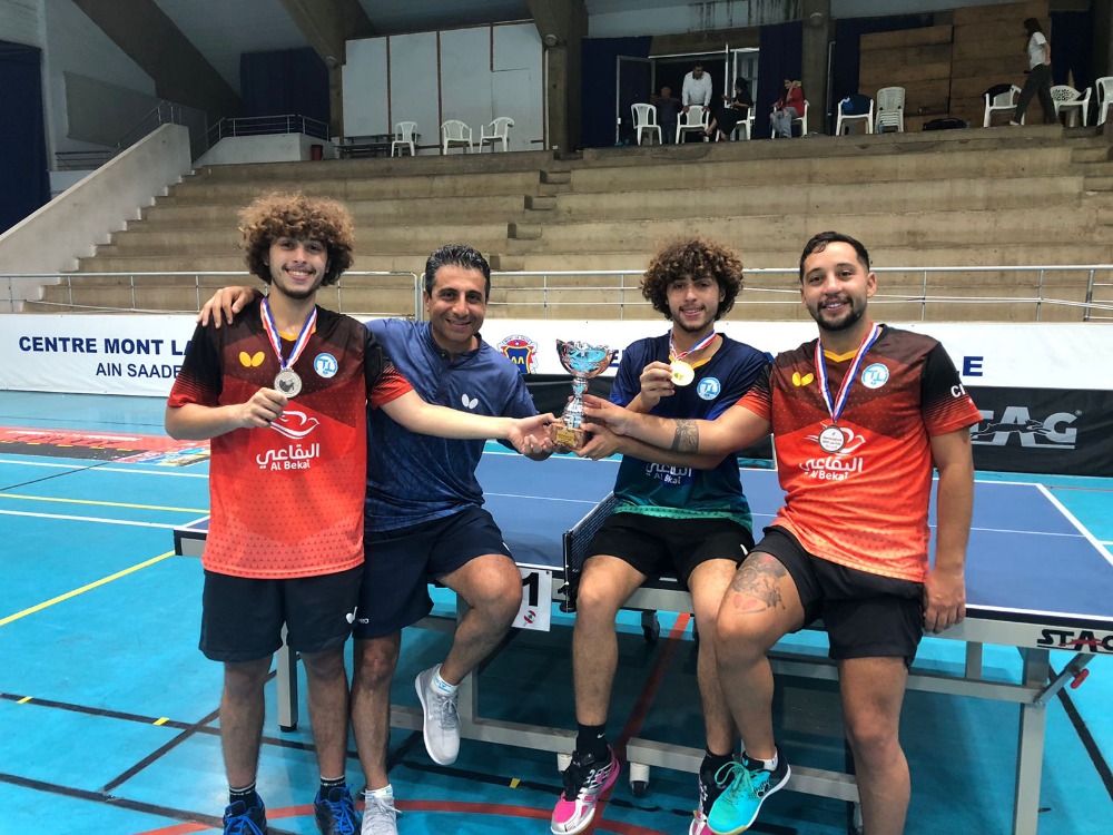 "الأهلي- صيدا" يتربع على عرش كرة الطاولة اللبنانية فيحصد جميع ألقاب بطولة لبنان للرجال