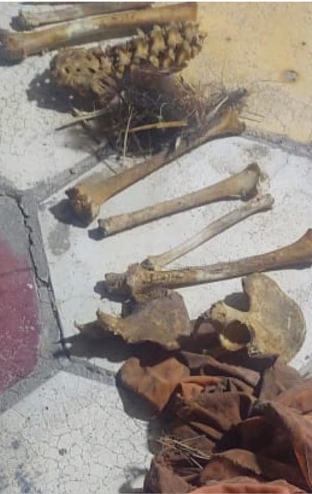 بالصور: لم يبق منها سوى العظام.. قتل زوجته وأخفاها في منطقة نائية!