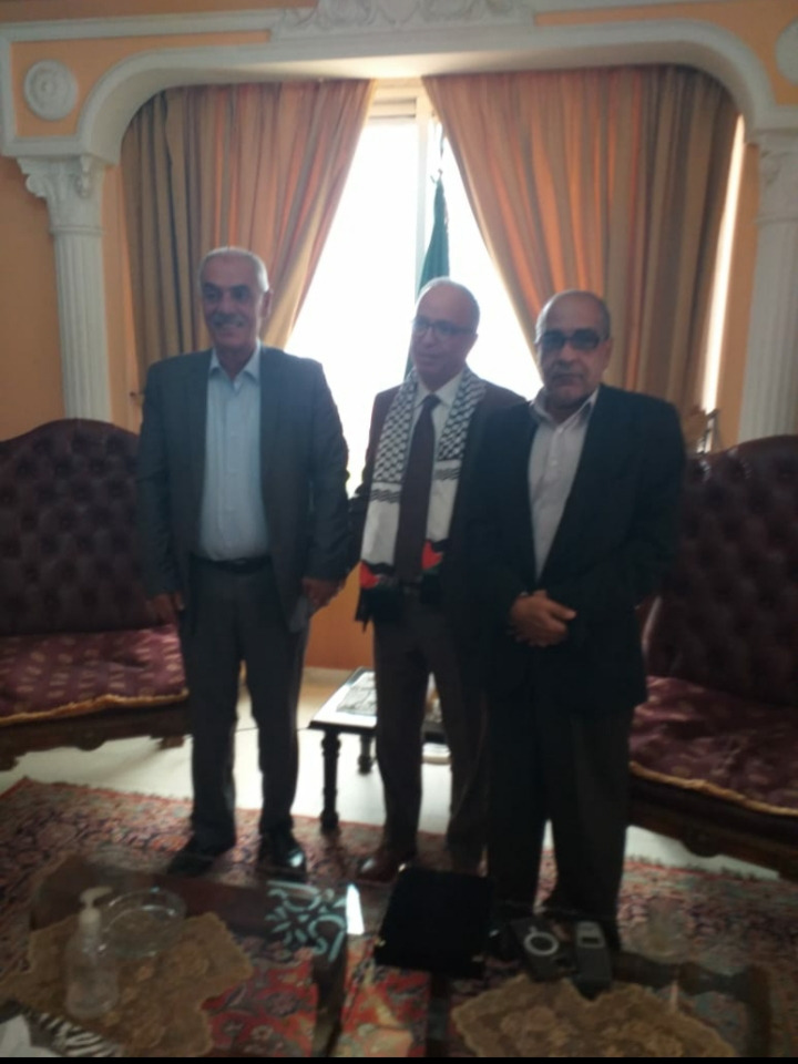 جبهة النضال تلتقي سفير الجزائر في لبنان