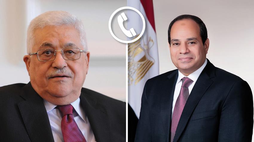 الرئيس عباس يجري اتصالا هاتفيا مع الرئيس السيسي