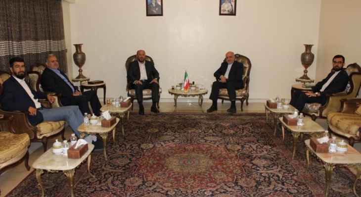 سفير إيران يبحث مع ممثل "حماس" في لبنان عملية "طوفان الأقصى": ندعم الشعب الفلسطيني ومقاومته
