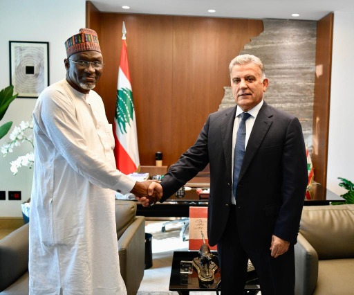 اللواء إبراهيم استقبل سفير نيجيريا وبحثا في المستجدات اقليميا ودوليا