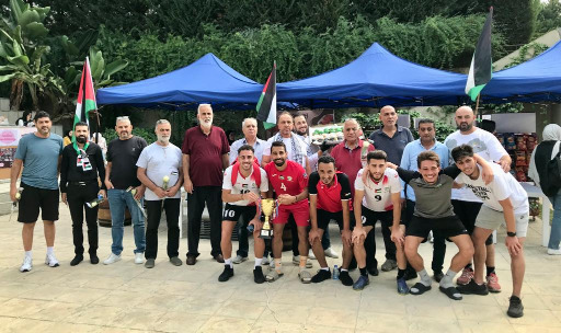 وقفة ومباراة تضامنية بين المنتخب الفلسطيني لكرة الصالات وجامعة فينيسيا