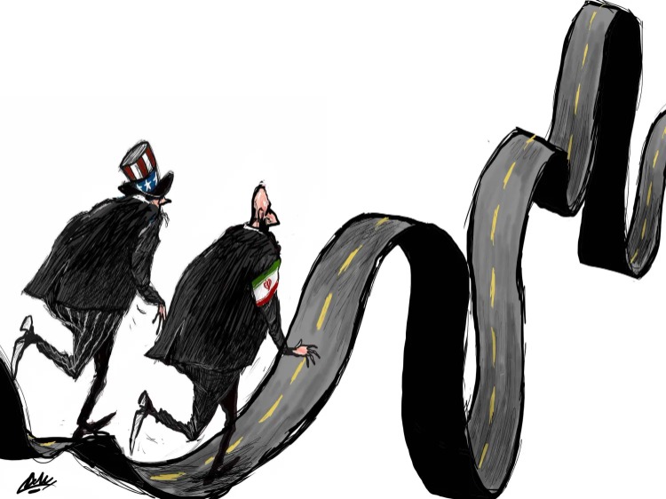 "المسار المسدود" - كاريكاتير  أمجد رسمي