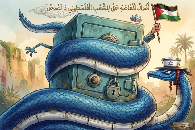 "الكنيست" يقر قانوناً يوسع اقتطاع أموال المقاصة الفلسطينية.. كاريكاتير ماهر الحاج
