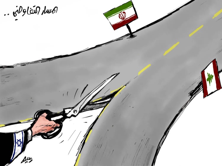 مسار التفاوض - كاريكاتير أمجد رسمي